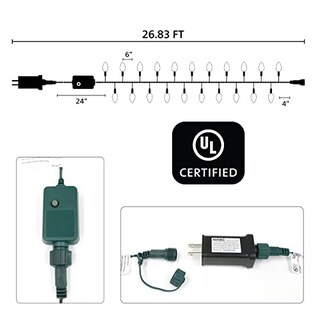 Foto 6 | Foto 6 | Luces Navideñas Philips 50 Led Bicolor C9 8 Funciones 8 M - Venta Internacional.