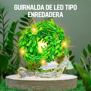 Foto 7 | Foto 7 | Cortina Serie Led De Plantas Decoración