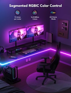Foto 2 | Foto 2 | Luces Led De Neón Rgbic Govee De 16.4 Pies Para Escritorio De Juegos - Venta Internacional.