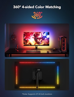 Foto 6 | Foto 6 | Luz De Fondo Led Gaming Light Govee G1 Rgbic Para Monitores De 27 A 34 Pulgadas - Venta Internacional.