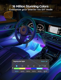 Foto 6 | Foto 6 | Tira De Luces Led Govee Smart Car Rgbic, 16 Millones De Colores - Venta Internacional.