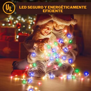 Foto 4 | Foto 4 | Serie De Luces Led Navideñas Luxvi 30m Multicolor 300 Leds (4pzs)