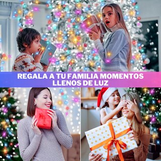 Foto 6 | Foto 6 | Serie De Luces Led Navideñas Luxvi 30m Multicolor 300 Leds (4pzs)
