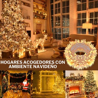 Foto 2 | Foto 2 | Serie De Luces Led Navideñas Luxvi 30m Blanco Cálido 300 Leds (3pzs)