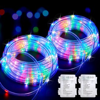 Foto 1 | Foto 1 | Cadena De Luces Minetom, Paquete De 2, 66 Pies, 200 Led, Funciona Con Pilas - Venta Internacional.