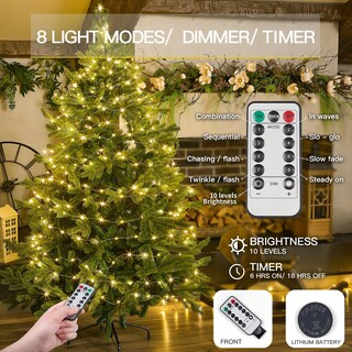 Foto 5 | Foto 5 | Guirnalda De Luces Led Para Exteriores Suddus 100 Led De Color Blanco Cálido Con Mando A Distancia - Venta Internacional.