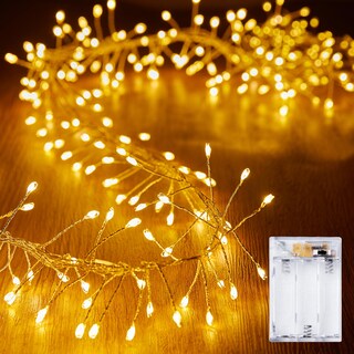 Foto 1 | Foto 1 | Fairy Lights Brightown Funciona Con Pilas, 120 Led, Luz Blanca Cálida, 10 Pies - Venta Internacional.