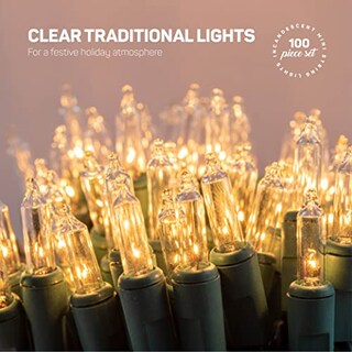 Foto 2 | Foto 2 | Juego de 100 Luces Navideñas Color Blanco Cálido Para Interiores Y Exteriores - Venta Internacional