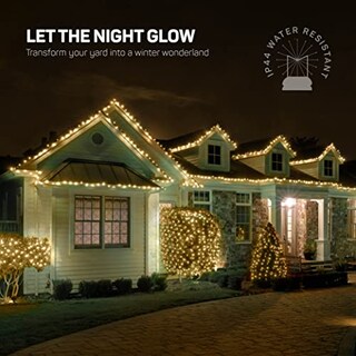 Foto 3 | Foto 3 | Juego de 100 Luces Navideñas Color Blanco Cálido Para Interiores Y Exteriores - Venta Internacional