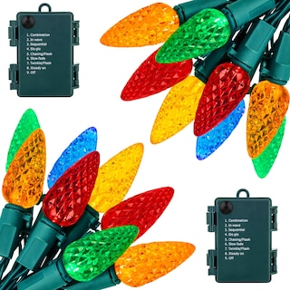 Foto 1 | Foto 1 | Guirnalda De Luces Led Navideñas Brightown C6, 20 Pies, 60 Led, Paquete De 2 - Venta Internacional.