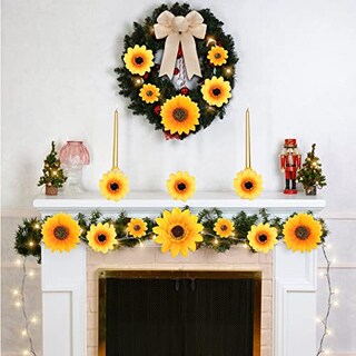 Foto 6 | Foto 6 | Kit De Decoración Para Árbol De Navidad Jetec Con Diseño De Girasoles, 62 Unidades - Venta Internacional.