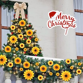 Foto 7 | Foto 7 | Kit De Decoración Para Árbol De Navidad Jetec Con Diseño De Girasoles, 62 Unidades - Venta Internacional.