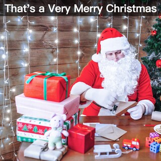 Foto 7 | Foto 7 | Luces De Cortina Ollny Christmas, 300 Led, 3 X 3 M, Para Exteriores, Color Blanco - Venta Internacional.