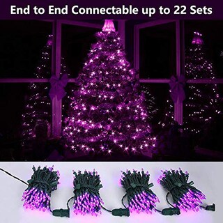 Foto 2 | Foto 2 | Luces Navideñas Brizled 100 Led Moradas De 10 M Para Exteriores - Venta Internacional.