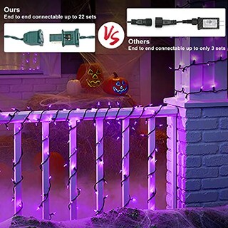 Foto 3 | Foto 3 | Luces Navideñas Brizled 100 Led Moradas De 10 M Para Exteriores - Venta Internacional.