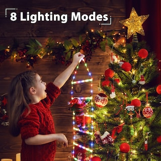 Foto 2 | Foto 2 | Luces De Escalera Decorativas Navideñas Toodour Led Con Papá Noel - Venta Internacional.