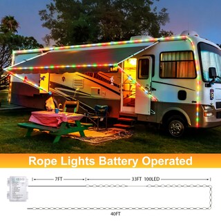 Foto 5 | Foto 5 | Cadena De Luces Minetom, Paquete De 2, 66 Pies, 200 Led, Funciona Con Pilas - Venta Internacional.