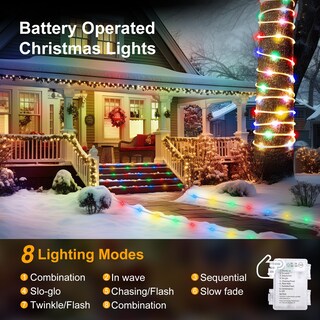 Foto 6 | Foto 6 | Cadena De Luces Minetom, Paquete De 2, 66 Pies, 200 Led, Funciona Con Pilas - Venta Internacional.