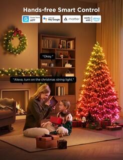 Foto 7 | Foto 7 | Cadena De Luces Led Govee Christmas, 164 Pies, 500 Led, Rgbwic Ip65 - Venta Internacional.