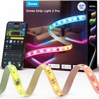 Foto 1 | Foto 1 | Tira De Luces Led Govee Rgbic Strip Light 2 Pro De 32.8 Pies Con Matter - Venta Internacional.