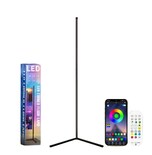 Lámpara De Piso De Esquina Rgb Bluetooth Con Usb Lámpara De Pie Led App Control