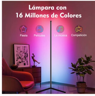 Foto 3 | Foto 3 | Lámpara De Piso De Esquina Rgb Bluetooth Con Usb Lámpara De Pie Led App Control
