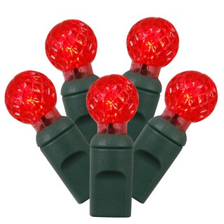Foto 2 | Foto 2 | Juego De Luces Led Vickerman 100 Luces G12 Rojas Sobre Cable Verde - Venta Internacional.