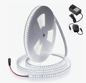 Foto 1 | Foto 1 | Tira De Luces Led Blancas Regulador 10m 1200led Para Hogar