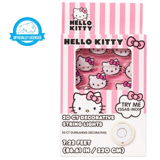 Foto 5 | Foto 5 | Guirnalda Decorativa De Luces Plateadas Con Diseño De Buffalo Hello Kitty 20 Unidades - Venta Internacional.