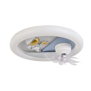 Foto 1 | Foto 1 | Lámpara de Techo Infantil con Ventilador Azul