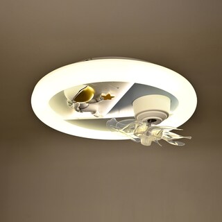 Foto 2 | Foto 2 | Lámpara de Techo Infantil con Ventilador Azul