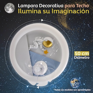 Foto 3 | Foto 3 | Lámpara de Techo Infantil con Ventilador Azul