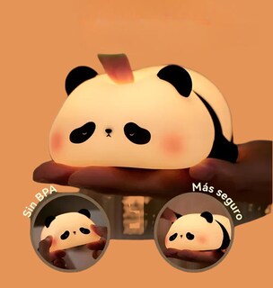 Foto 2 | Foto 2 | Lámpara Xtellar Xtellar Led Táctil De Panda De Silicona De 7 Colores Carga