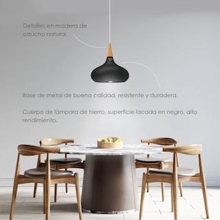 Foto 3 | Foto 3 | Lámpara Colgante Ilios Innova Negra