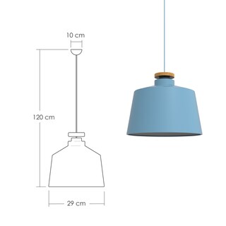 Foto 2 | Foto 2 | Lámpara Colgante Ilios Innova 125 g Azul