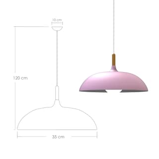 Foto 2 | Foto 2 | Lámpara Colgante D Ilios Innova Vintage Rosa