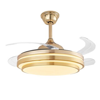 Foto 1 | Foto 1 | Lámpara Ventilador de Techo Led Luxica Lighting Genova Fg Dorado