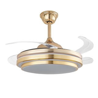 Foto 3 | Foto 3 | Lámpara Ventilador de Techo Led Luxica Lighting Genova Fg Dorado