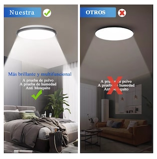 Foto 2 | Foto 2 | Lámpara de Techo 24w Lámparas Decorativas Techo Luz Blanca