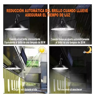 Foto 4 | Foto 4 | Lámpara Solar Interior/Exterior Impermeable