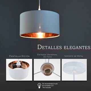 Foto 3 | Foto 3 | Lámpara Colgante Iluminación Luz Vic Deydin Blanca