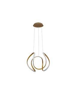 Foto 1 | Foto 1 | Lámpara Colgante Decorativa Cityluz 42w Led Oro – Luz Ajustable 3000k A 6000k Con Control Remoto