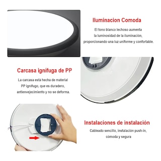 Foto 4 | Foto 4 | Lámparas De Techo 24w Luz Blanca Lab.g Multicolor