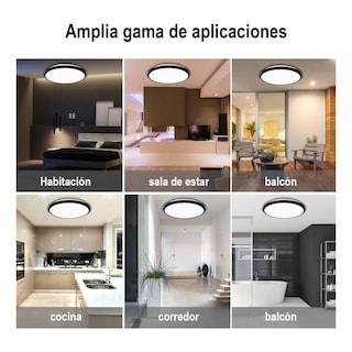 Foto 5 | Foto 5 | Lámparas De Techo 24w Luz Blanca Lab.g Multicolor