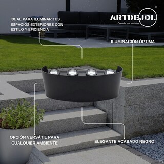 Foto 2 | Foto 2 | Arbotante Tipo Telescopio 16 W Negra