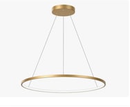 Lámpara De Techo Candil Colgante Moderna Led Anillo Único