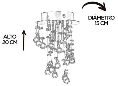 Foto 4 | Foto 4 | Xtellar Mini Lámpara De Lujo Y Diseño Moderno