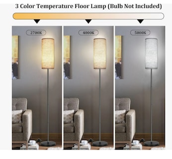 Foto 3 | Foto 3 | Lampara De Piso Moderna Led 3 Temperaturas Color Ajustable