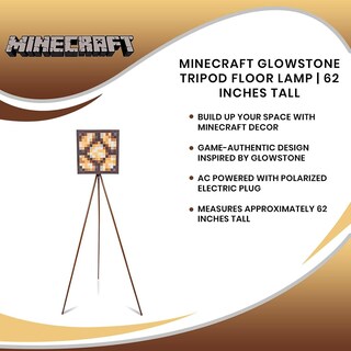 Foto 7 | Foto 7 | Lámpara De Pie Ukonic Minecraft Glowstone Led De 157 Cm De Altura - Venta Internacional.