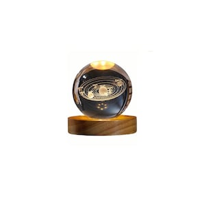 Foto 1 | Foto 1 | Lámpara de Noche LED Eo Safe Imports Esi-8155 Galaxia Bola Cristal Sistema Solar Beige